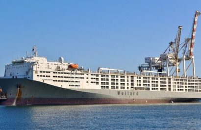 El Ocean Drover, reconocido como el barco más grande del mundo para el transporte de ganado, zarpó este lunes 21 de julio