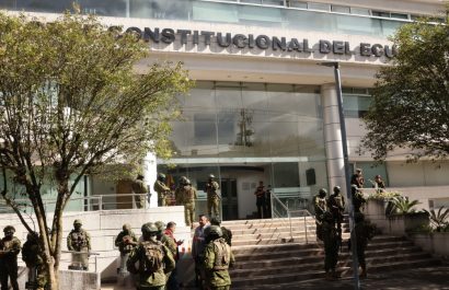 El Presidente Daniel Noboa dispuso que los jueces de la Corte Constitucional desalojen el edificio donde funciona la CC, pero la medida queda sin efecto. (API)
