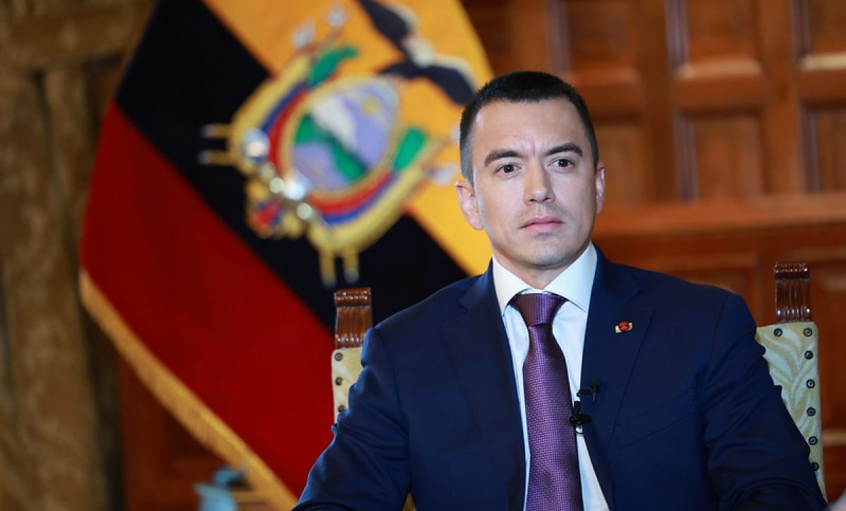 El presidente Daniel Noboa busca que se instale una Asamblea Constituyente en Ecuador. FOTO: Presidencia de Ecuador