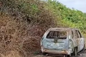 El auto se consumió en su totalidad por lo que se desconoce su procedencia.