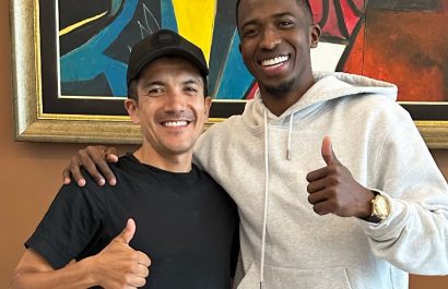 El ciclista Richard Carapaz, tercer lugar en el Giro de Italia, y el futbolista Willian Pacho, campeón de la Champions League con el PSG se reencontraron.