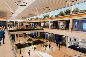 El crecimiento comercial en Santo Domingo dinamiza la economía local con nuevos malls, supermercados y más de 95 mil establecimientos activos. En la imagen se observa el modelo del Bombolí Shopping.