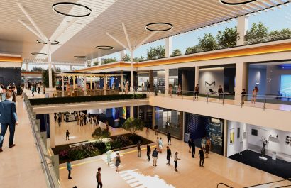El crecimiento comercial en Santo Domingo dinamiza la economía local con nuevos malls, supermercados y más de 95 mil establecimientos activos. En la imagen se observa el modelo del Bombolí Shopping.