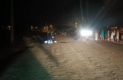 El cuerpo de Jorge Cevallos fue inspeccionado en el lugar y llevado al centro forense de Manta.