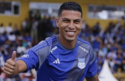 El defensa ecuatoriano Luis Fernando León de Emelec.