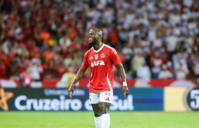 El delantero ecuatoriano Enner Valencia del Inter de Porto Alegre.