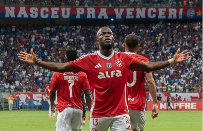 El delantero ecuatoriano Enner Valencia, del Inter de Porto Alegre.