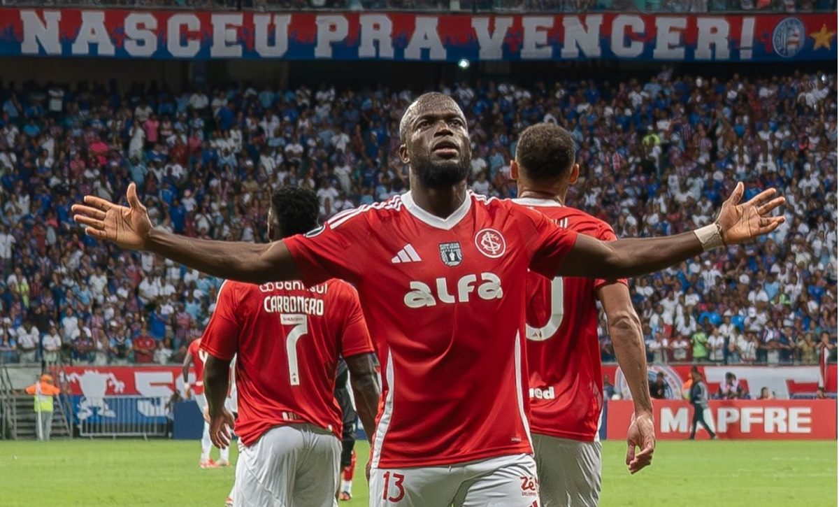 El delantero ecuatoriano Enner Valencia, del Inter de Porto Alegre.