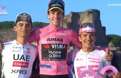 El ecuatoriano Richard Carapaz vuelve al podio del Giro de Italia; Simon Yates es el campeón