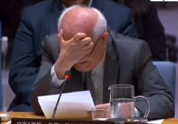 El embajador de la Misión de Observación de Palestina ante las Naciones Unidas, Riyad Mansour, no pudo contener las lágrimas.