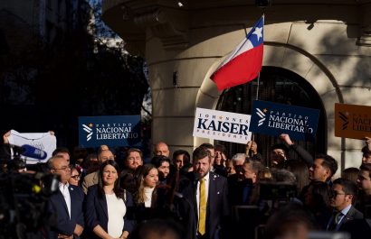 El ultraderechista Johannes Kaiser presenta su candidatura para las presidenciales de noviembre en Chile. FOTO: Europa Press.