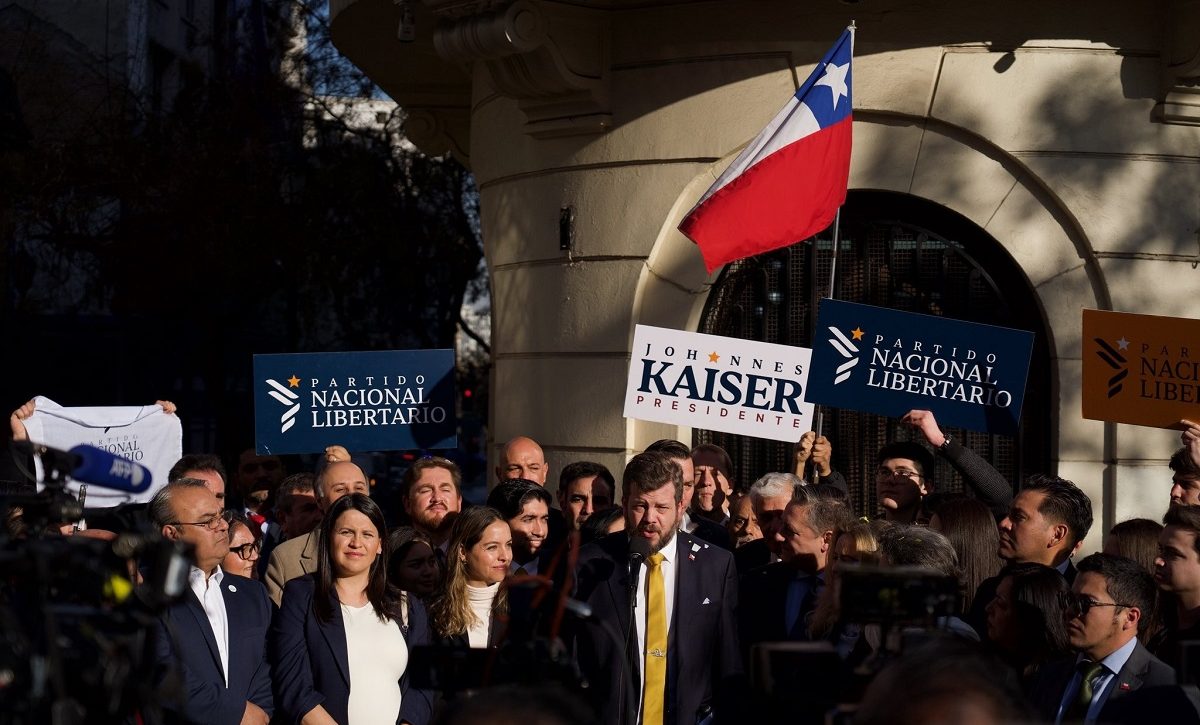 El ultraderechista Johannes Kaiser presenta su candidatura para las presidenciales de noviembre en Chile. FOTO: Europa Press.