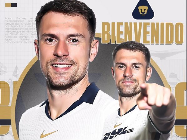 El mediocampista galés Aaron Ramsey jugará en México. FOTO: @PumasMX