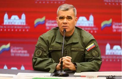 El ministro de Defensa de Venezuela, Vladimir Padrino. FOTO: Europa Press.