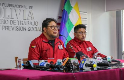 El ministro de Trabajo, Empleo y Previsión Social de Bolivia, Erland Rodríguez

REMITIDA / HANDOUT por MINISTERIO DE TRABAJO DE BOLIVIA