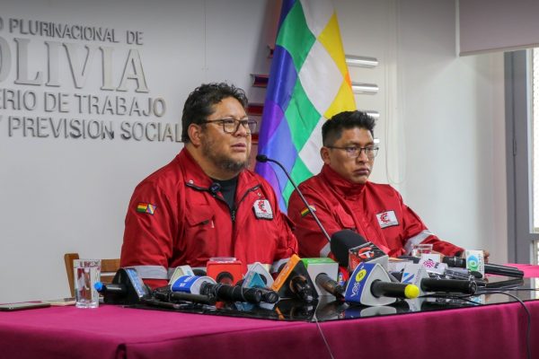 El ministro de Trabajo, Empleo y Previsión Social de Bolivia, Erland Rodríguez

REMITIDA / HANDOUT por MINISTERIO DE TRABAJO DE BOLIVIA