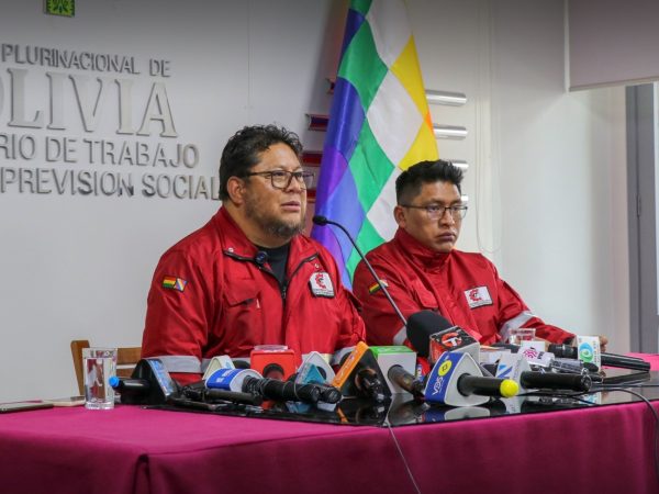 El ministro de Trabajo, Empleo y Previsión Social de Bolivia, Erland Rodríguez

REMITIDA / HANDOUT por MINISTERIO DE TRABAJO DE BOLIVIA