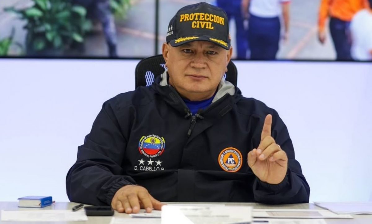El ministro del Interior de Venezuela, Diosdado Cabello. FOTO: dcabellor (Instagram).