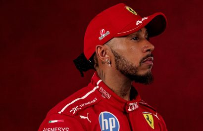 El piloto británico Lewis Hamilton de la escudería Ferrari