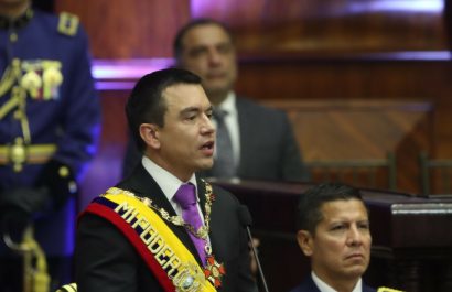 El presidente Noboa afirma que Venezuela está "secuestrada" por "figuras recalcitrantes"
