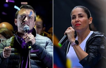 El presidente candidato Daniel Noboa y la abanderada del correísmo Luisa González cerraron sus campañas electorales.