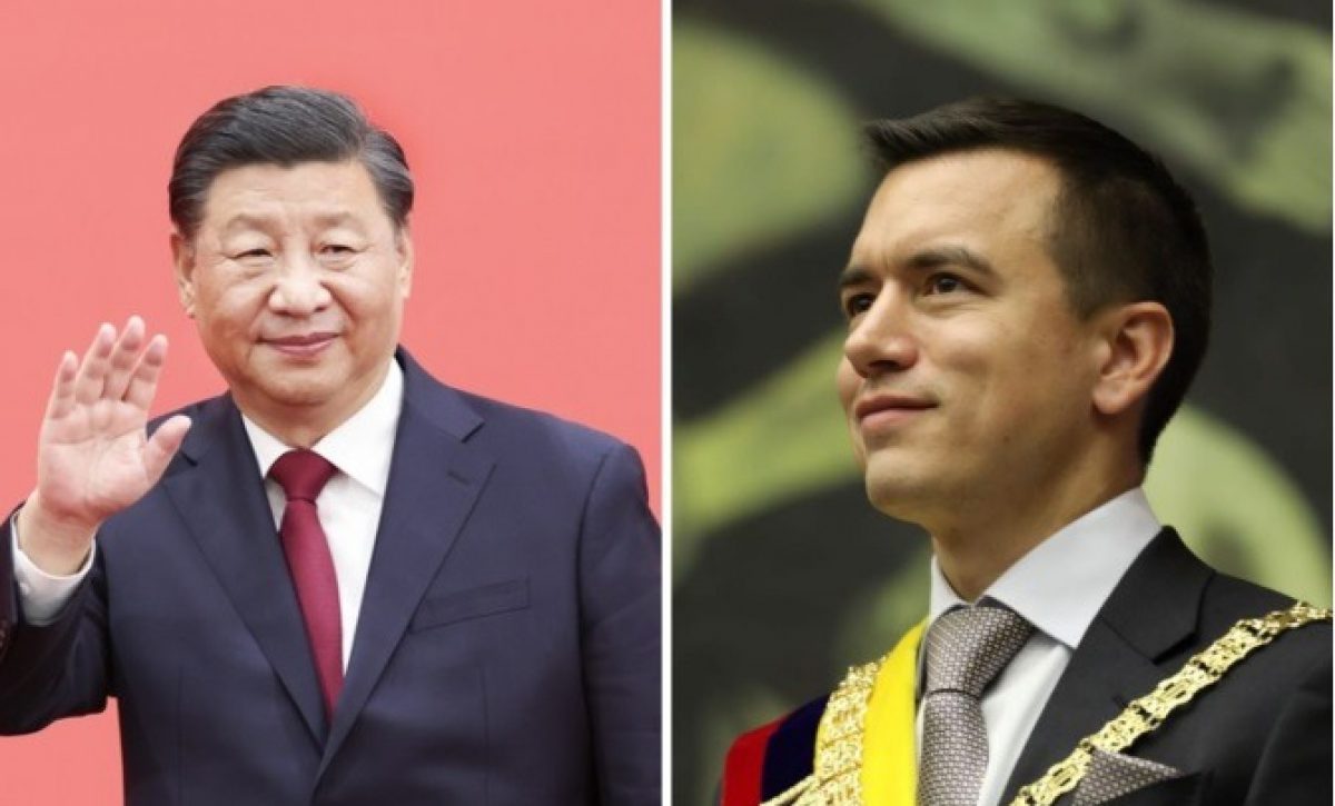 El presidente de China, Xi Jinping, fortalece asociación estratégica con Ecuador y Daniel Noboa.