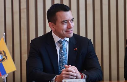 El presidente de Ecuador, Daniel Noboa.