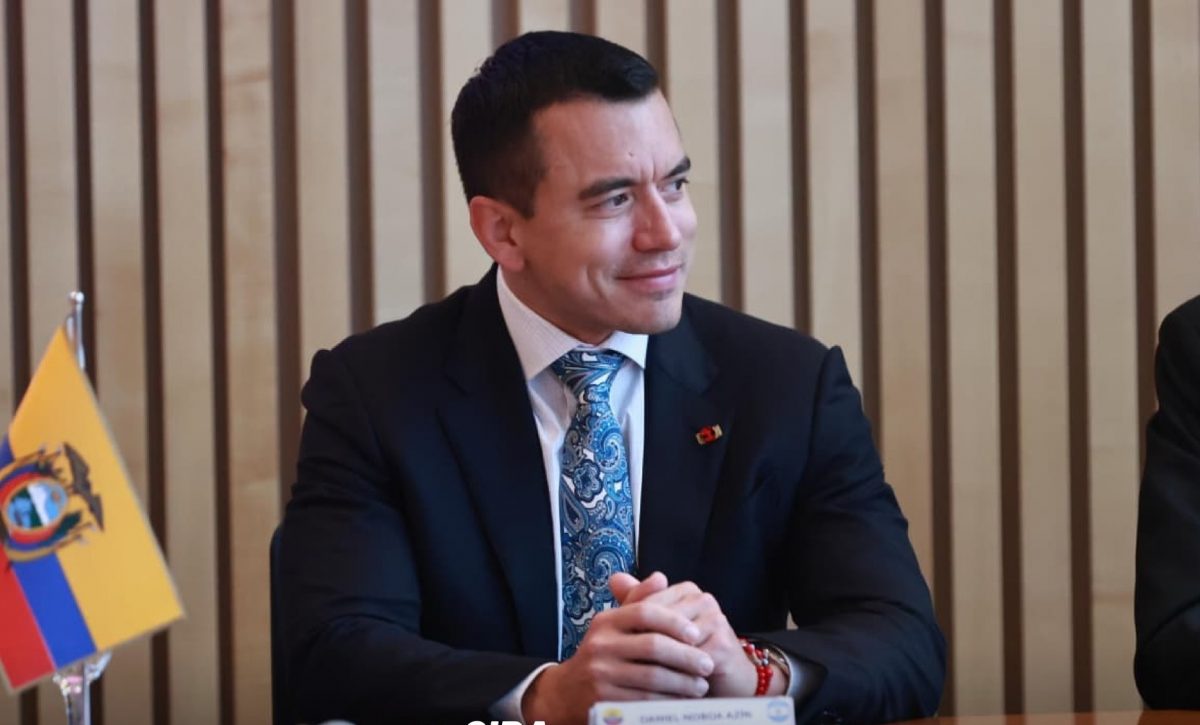 El presidente de Ecuador, Daniel Noboa.