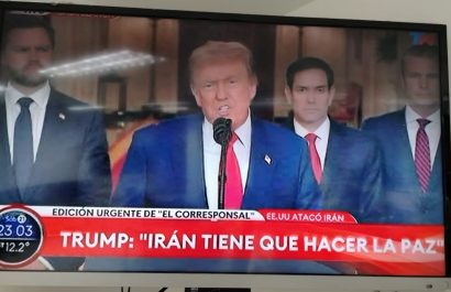El presidente de Estados Unidos, Donald Trump, pronunció un discurso al mundo desde la Casa Blanca tras los ataques militares contra tres instalaciones nucleares iraníes.