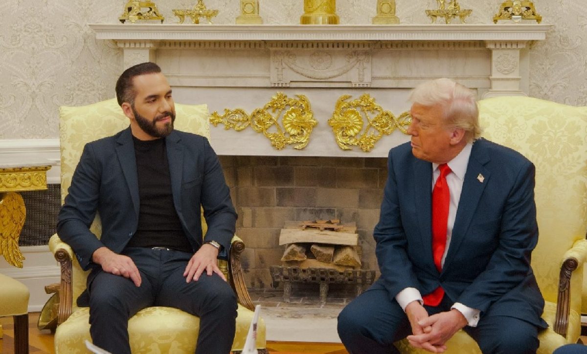 El presidente de Estados Unidos, Donald Trump, recibió a su homólogo salvadoreño, Nayib Bukele, en la Casa Blanca.