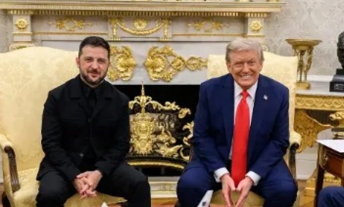 El presidente de Ucrania, Volodimir Zelenski y el presidente de Estados Unidos, Donald Trump, en el despacho Oval. FOTO: Europa Press