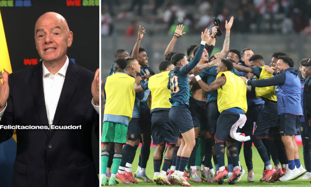 El presidente de la FIFA envía emocionante mensaje a Ecuador por su clasificación al Mundial 2026