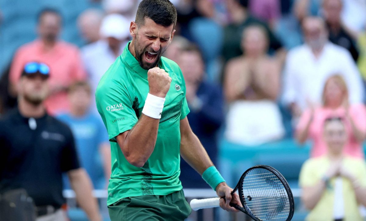El tenista Novak Djokovic
