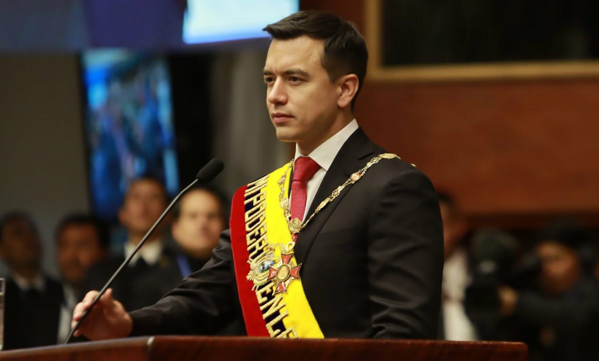 Elecciones presidenciales 2025 Presidente Daniel Noboa notificó al CNE su licencia temporal para hacer campaña electoral hasta el 10 de abril.