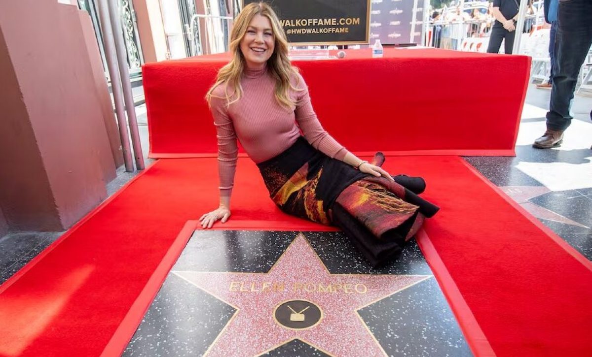 De Grey’s Anatomy al Paseo de la fama: Ellen Pompeo recibe su estrella