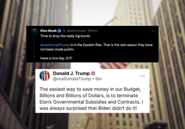 Elon Musk acusa a Donald Trump de figurar en los archivos de Jeffrey Epstein