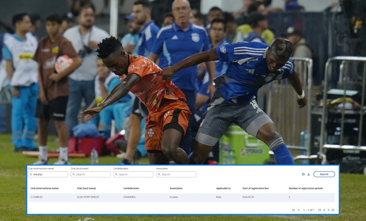 Emelec amaneció sin la sanción por el reclamo del empresario de jugadores José Chamorro