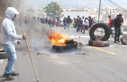 En Ecuador se desarrolla una paralización nacional rechazando la eliminación del subsidio al Diesel. FOTO: API