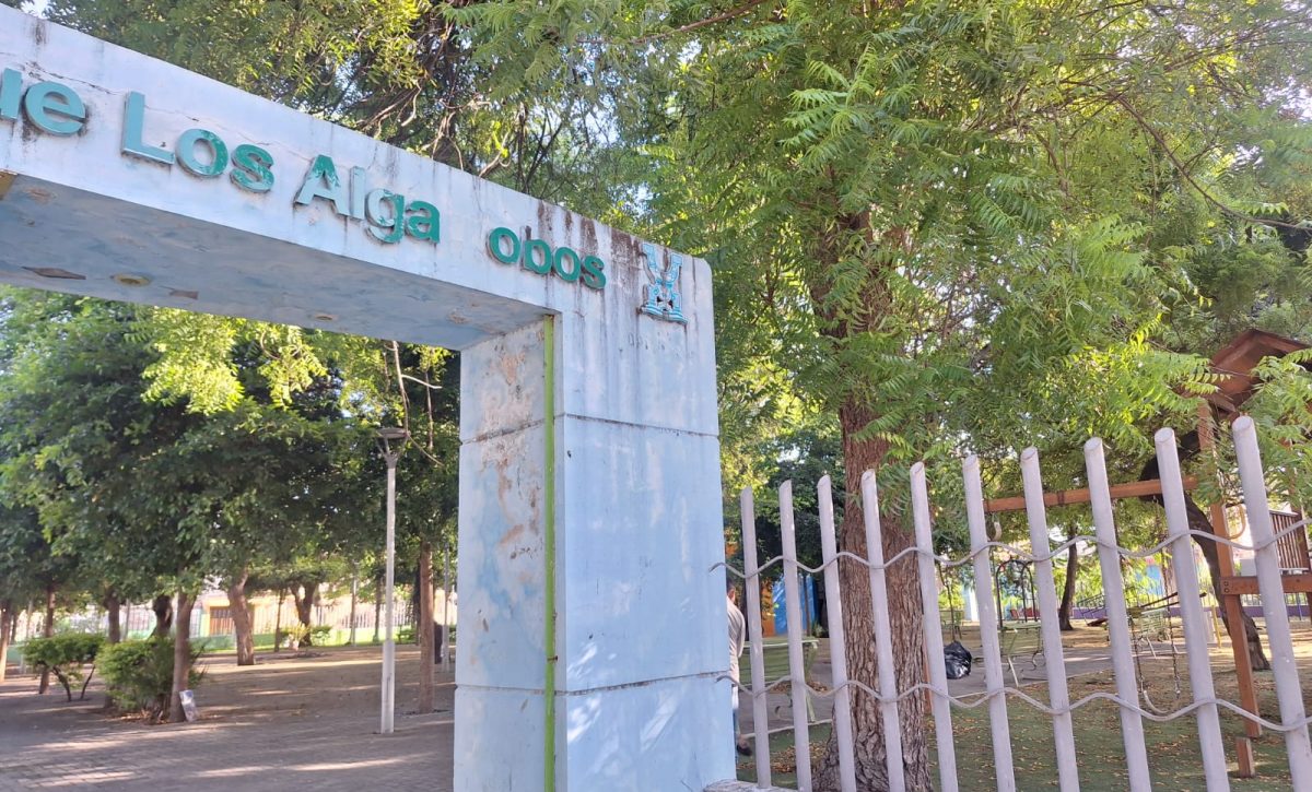 En el Barrio Los Algarrobos piden seguridad y mantenimiento del parque