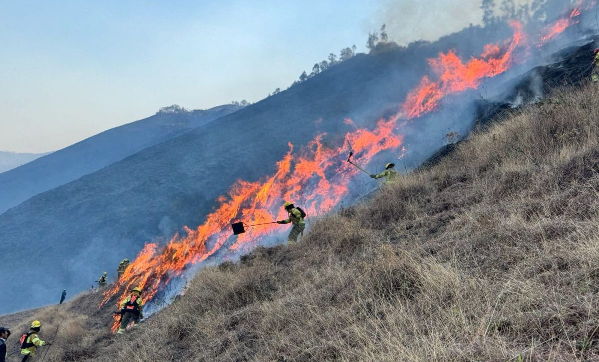 Época seca en Ecuador incrementa alerta por incendios forestales en la Sierra y Costa Sur