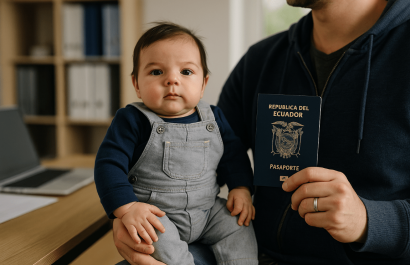 Estados Unidos permite la doble nacionalidad, por lo que el menor no pierde su estatus estadounidense si se registra en Ecuador.