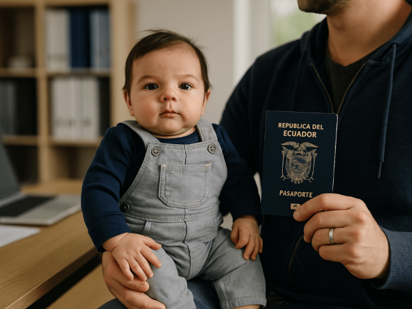 Estados Unidos permite la doble nacionalidad, por lo que el menor no pierde su estatus estadounidense si se registra en Ecuador.