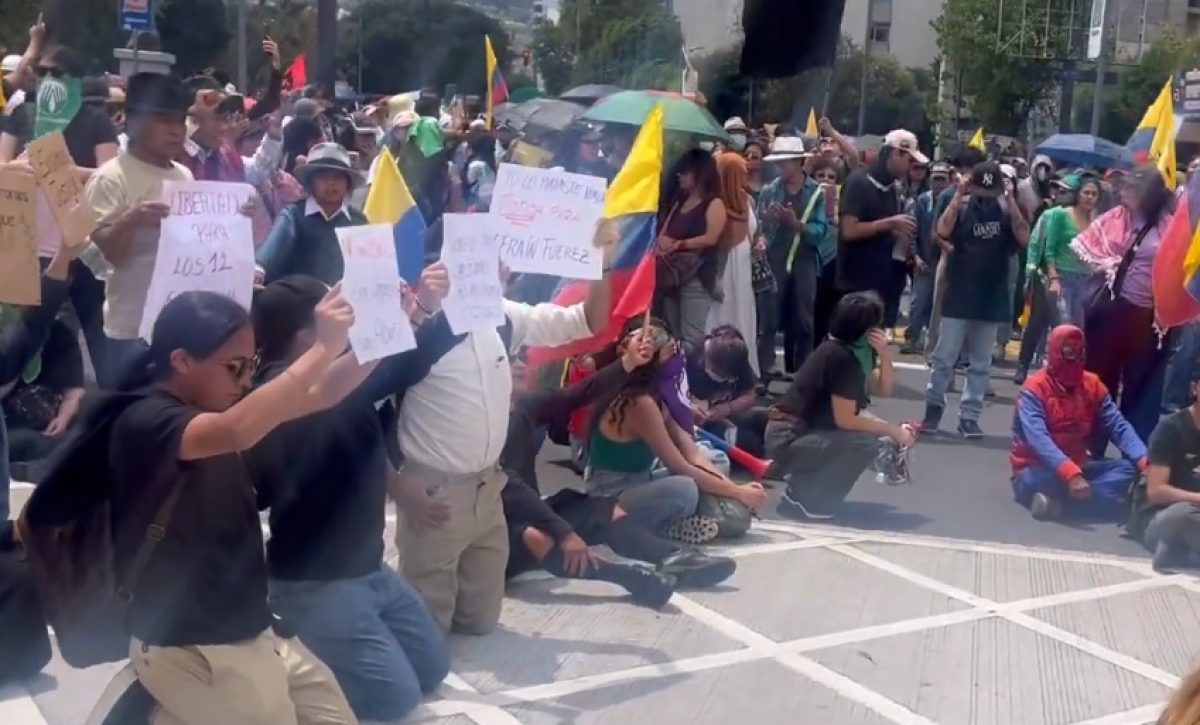 Este domingo se desarrollan marchas en Quito. Esto como parte del paro por la eliminación del subsidio al diésel.