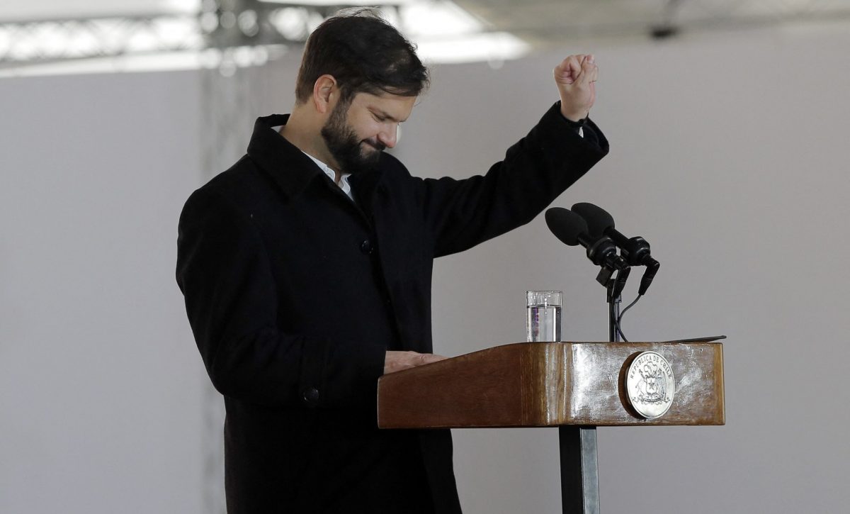 El presidente de Chile, Gabriel Boric