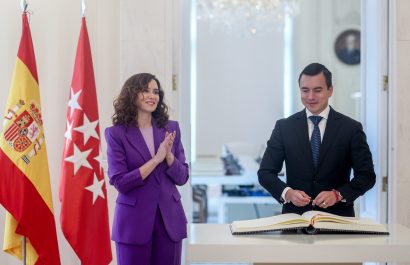 Isabel Díaz Ayuso viaja a Ecuador a reunirse con Daniel Noboa