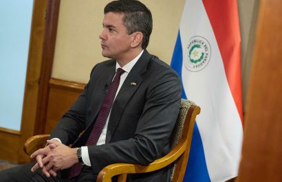 El presidente de Paraguay, durante una entrevista para Europa Press
