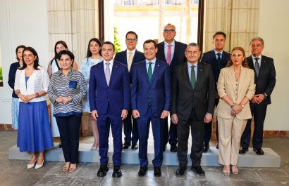 Presidente de Ecuador visita Sevilla en el marco de conferencia de la ONU