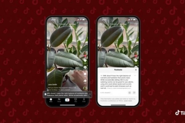 TikTok lanza el programa piloto de Notas al pie en Estados Unidos para contextualizar el contenido en la red social