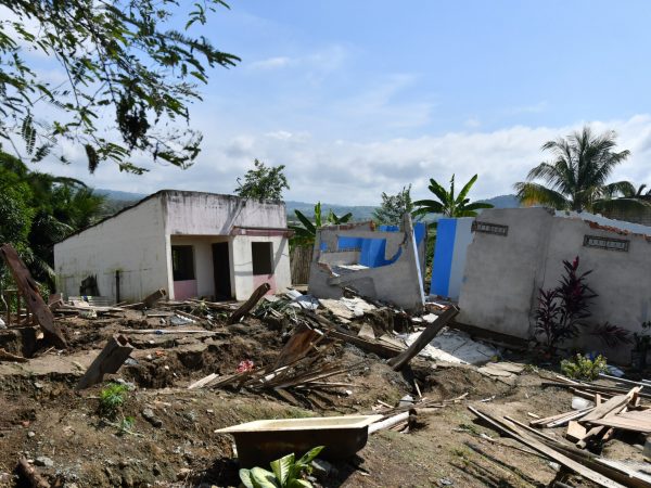 Foto/API. La falla geológica causó daños en al menos 11 viviendas en el sitio Verdum.