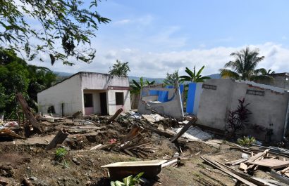 Foto/API. La falla geológica causó daños en al menos 11 viviendas en el sitio Verdum.